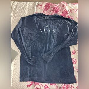 Comfort Colors Long Sleeve Tee in Dark Blue